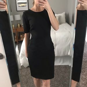 Black Ann Taylor Scuba Dress.